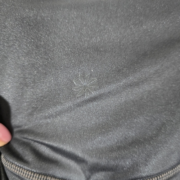 Athleta Inclination Moto Shimmer‎ Tight Womens in Powervita Black Size Medium - Picture 8 of 11